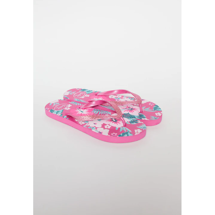 Hawaiana Glitter Mujer Rosado 1