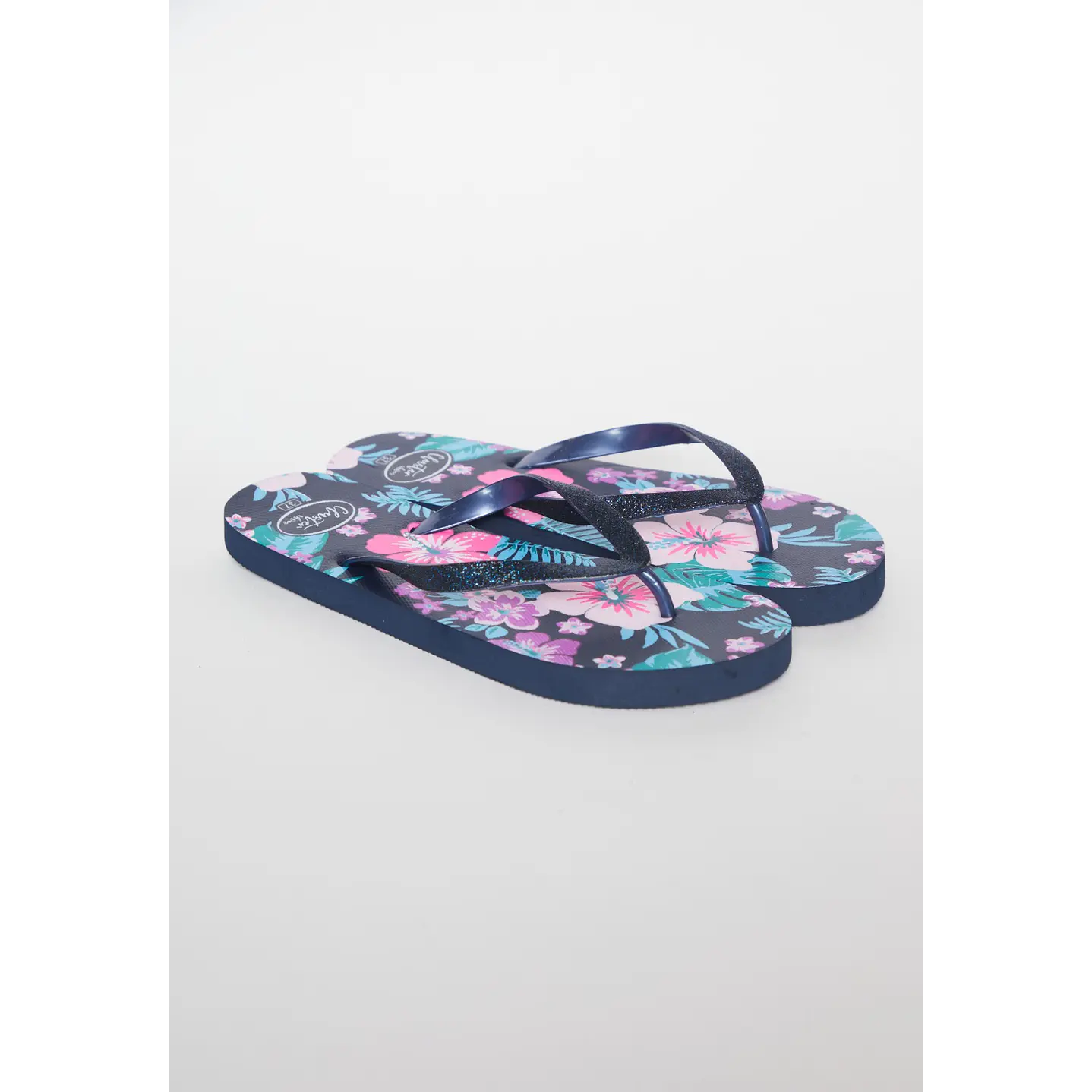 Hawaiana Glitter Mujer Negro 1