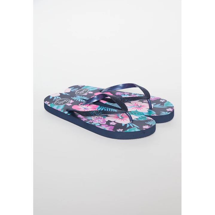 Hawaiana Glitter Mujer Negro 1