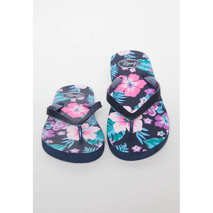Hawaiana Glitter Mujer Negro 2