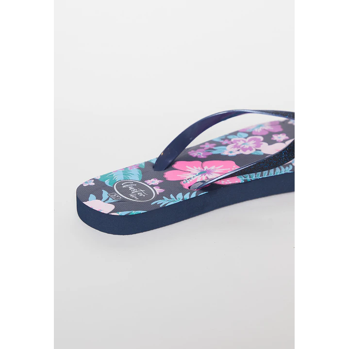 Hawaiana Glitter Mujer Negro 3