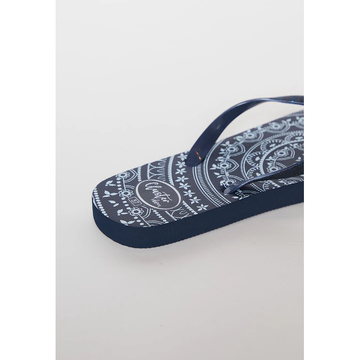Hawaiana Glitter Mujer Negro 3