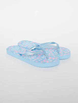 Hawaiana Básica Mujer Celeste