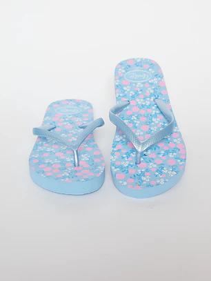 Hawaiana Básica Mujer Celeste