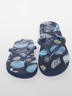 Hawaiana Básica Mujer Azul