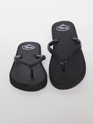 Hawaiana Brillos Mujer Negro