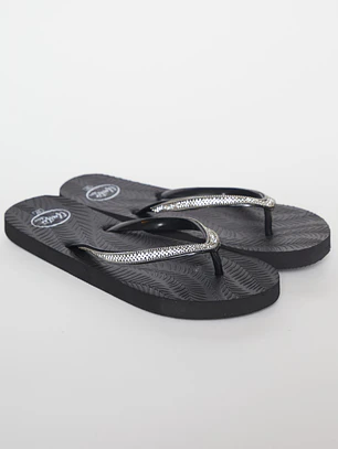 Hawaiana Brillos Mujer Negro
