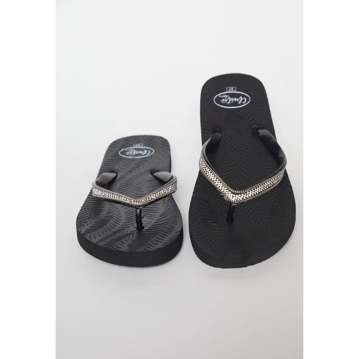 Hawaiana Brillos Mujer Negro 2