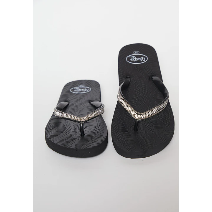 Hawaiana Brillos Mujer Negro 2