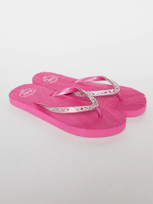 Hawaiana Brillos Mujer Fucsia