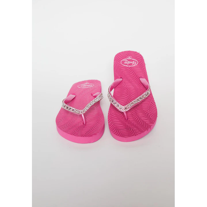 Hawaiana Brillos Mujer Fucsia 2
