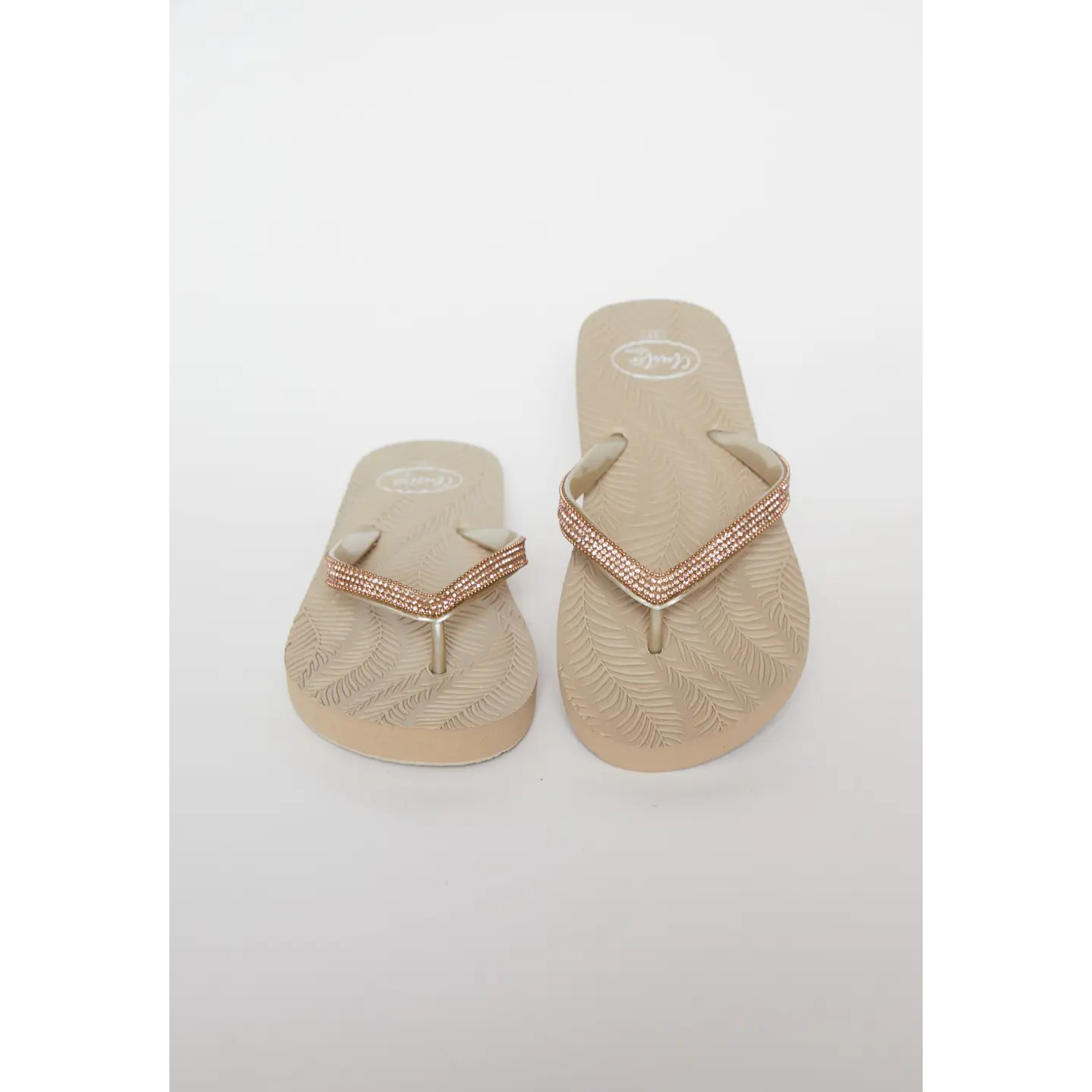 Hawaiana Brillos Mujer Beige 2