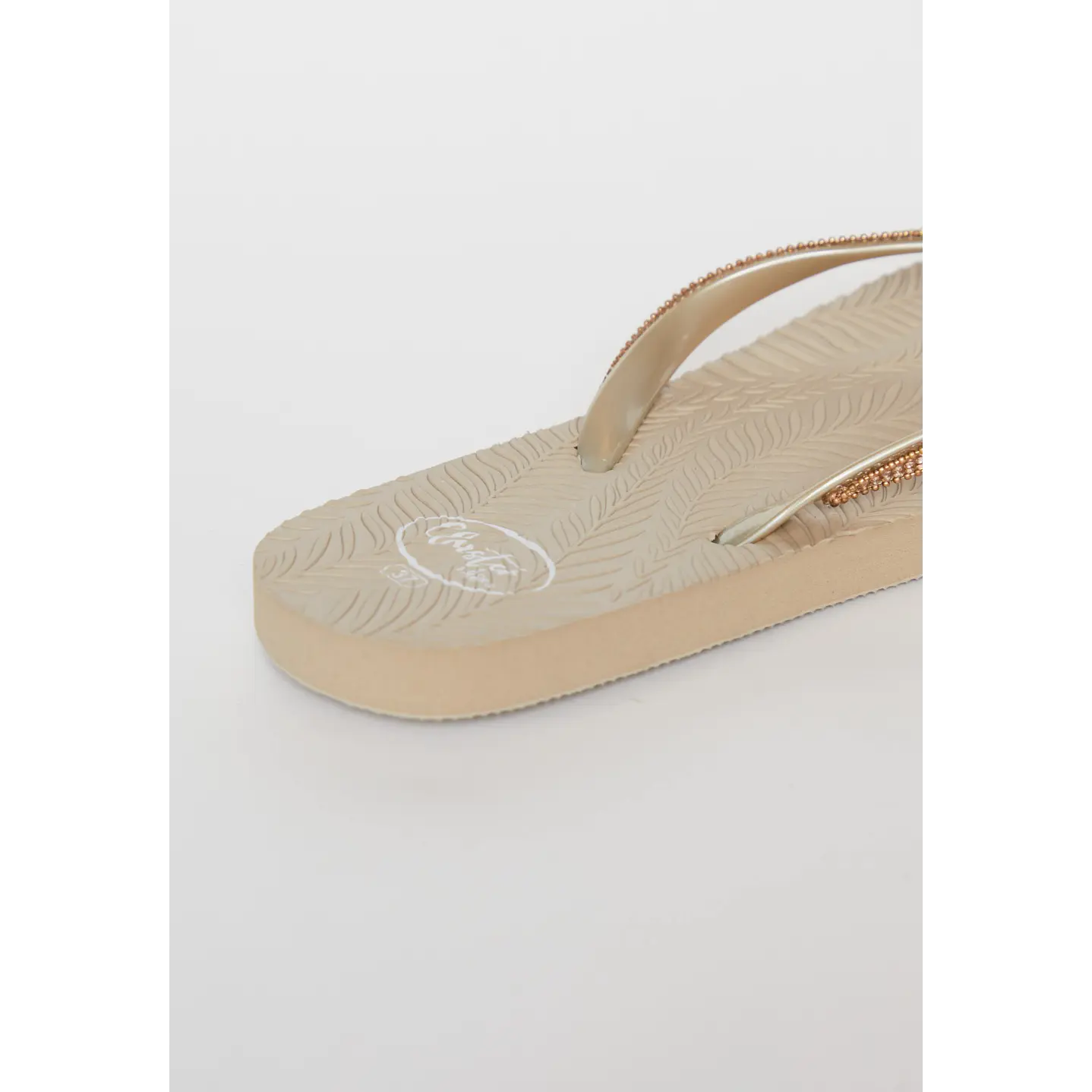 Hawaiana Brillos Mujer Beige 3