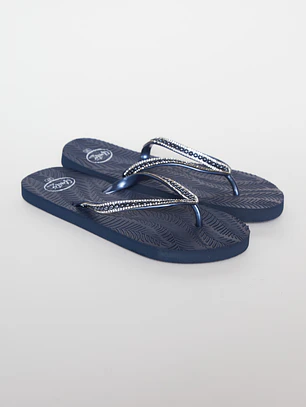 Hawaiana Brillos Mujer Azul