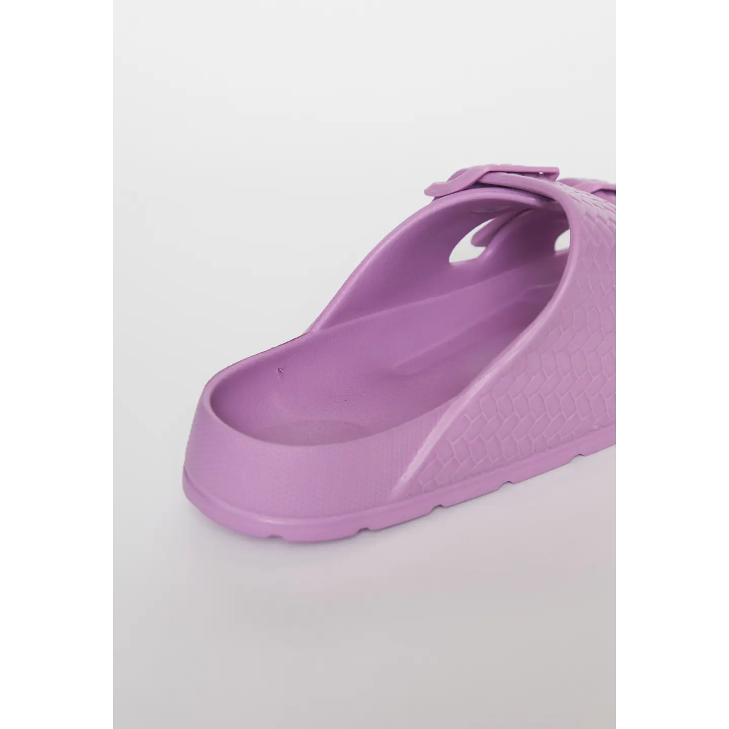 Zueco Doble Hebilla Mujer Morado 3