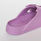 Zueco Doble Hebilla Mujer Morado - Miniatura 3
