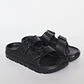 Zueco Slippers Doble Mujer Negro - Miniatura 1