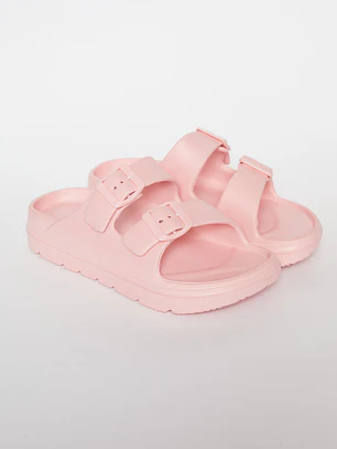 Zueco Slippers Doble Mujer Coral