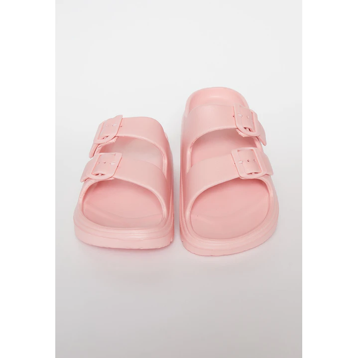 Zueco Slippers Doble Mujer Coral 2
