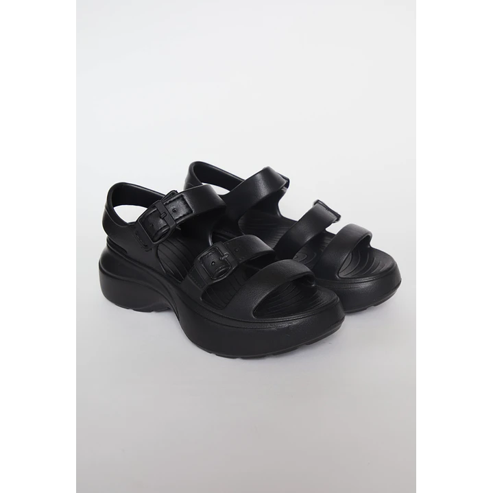 Zueco Banda Tobillera Mujer Negro 1