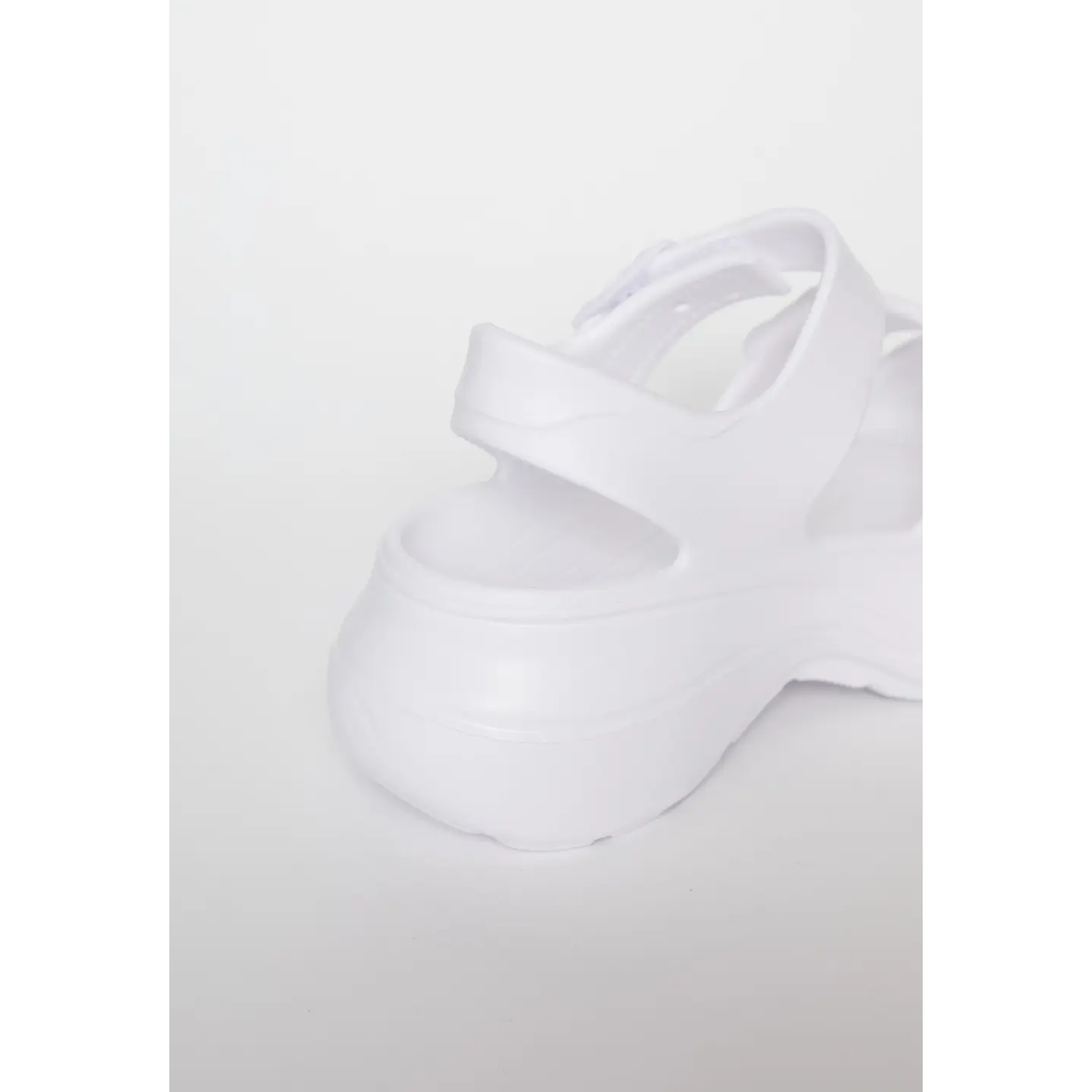 Zueco Banda Tobillera Mujer Blanco 3