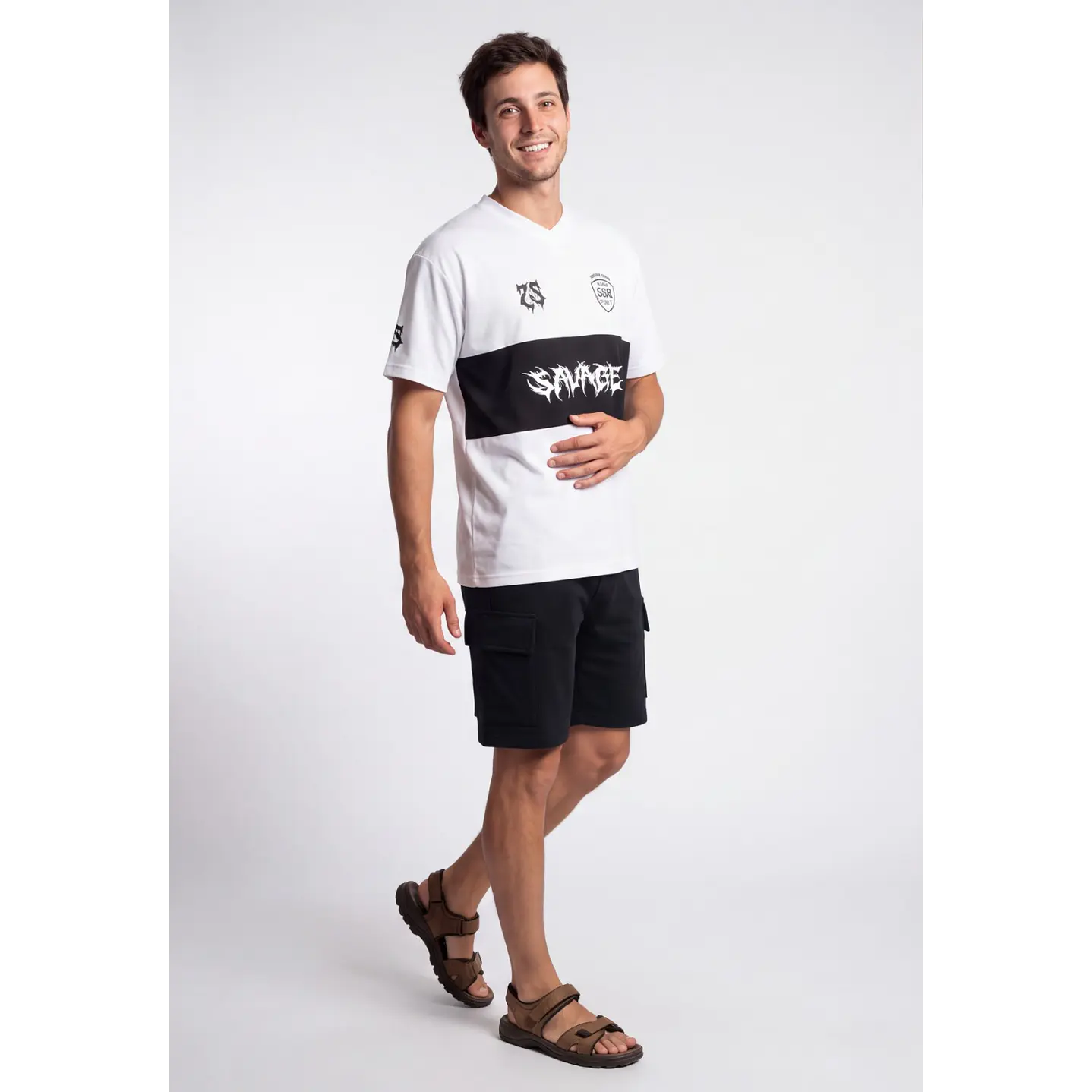Bermuda Básico Cargo Hombre Negro 3
