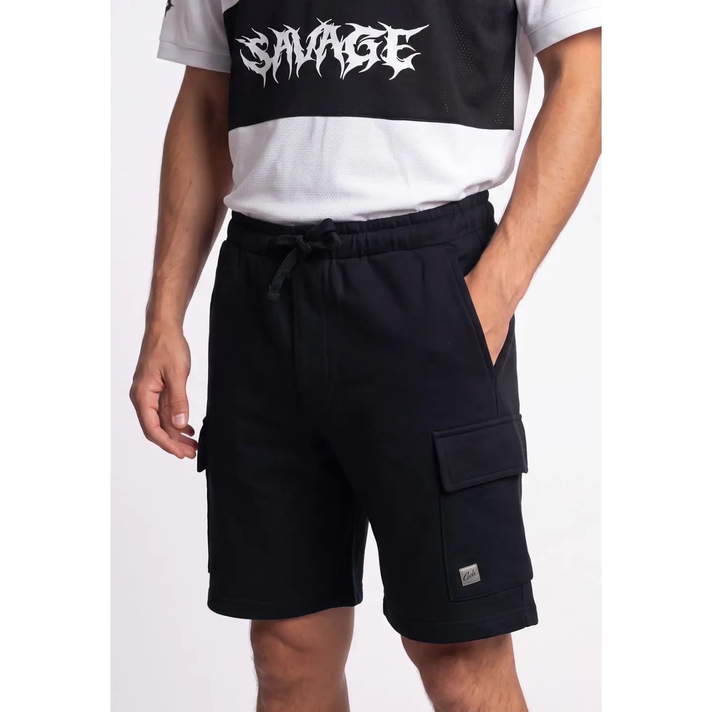 Bermuda Básico Cargo Hombre Negro 1