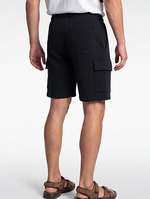 Bermuda Básico Cargo Hombre Negro