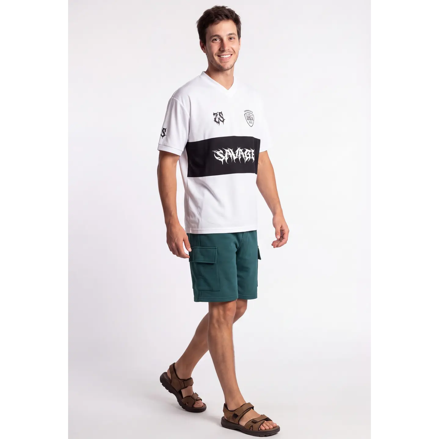 Bermuda Básico Cargo Hombre Verde 3
