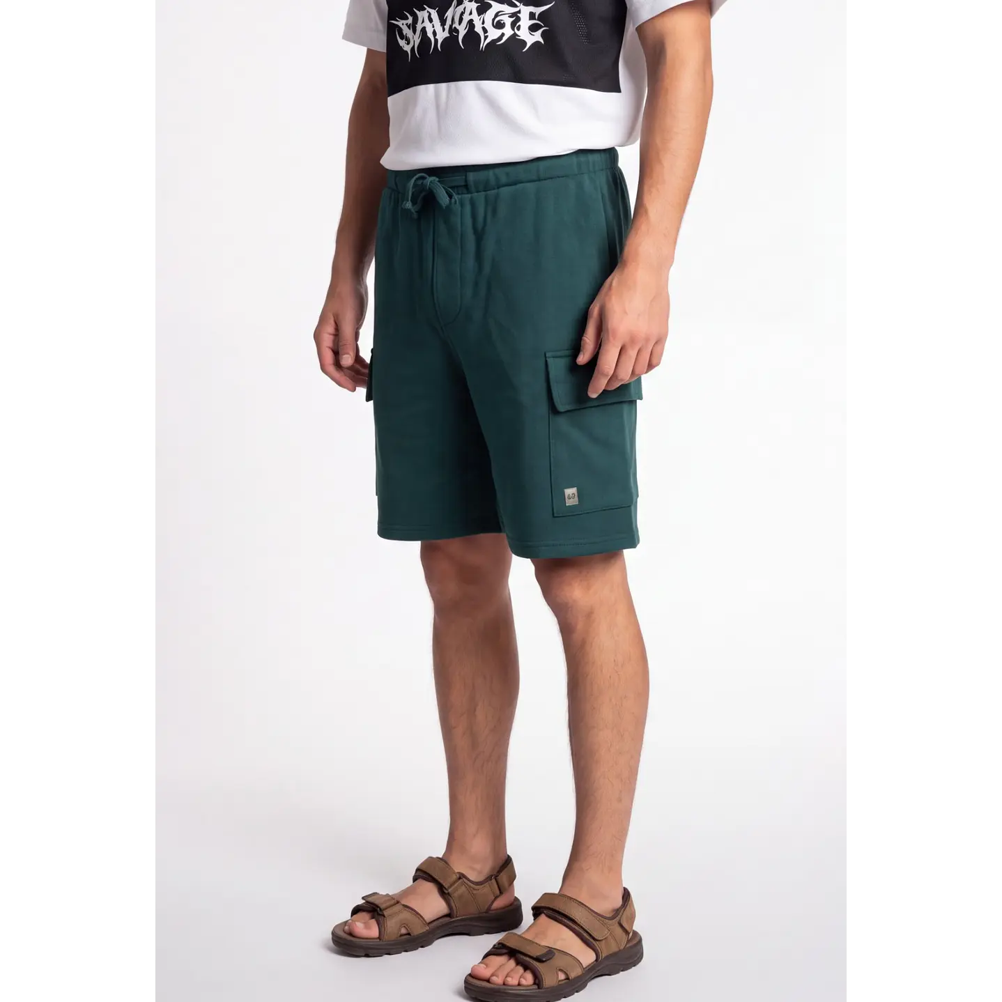 Bermuda Básico Cargo Hombre Verde 4