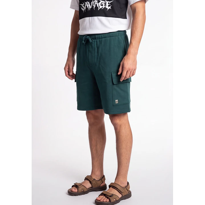 Bermuda Básico Cargo Hombre Verde 4