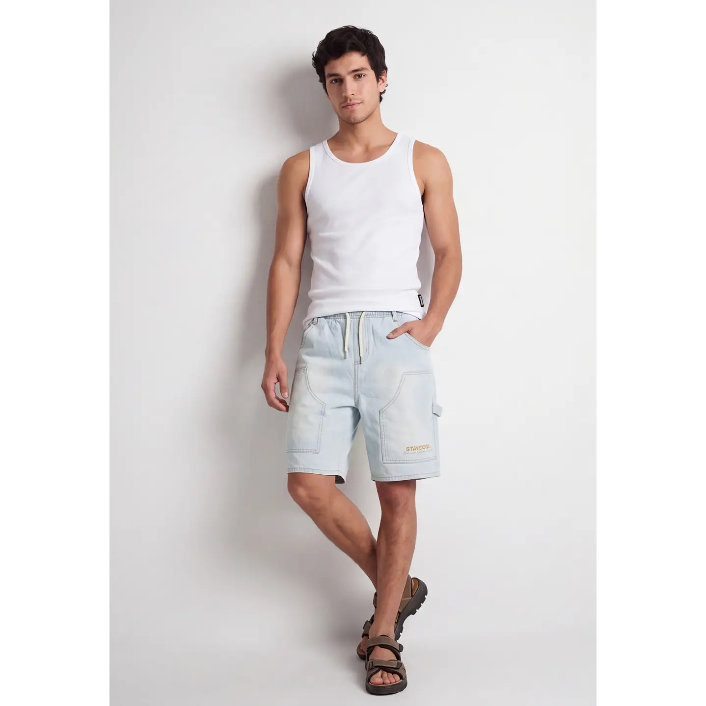 Bermuda Denim Carpintero Hombre Celeste 3