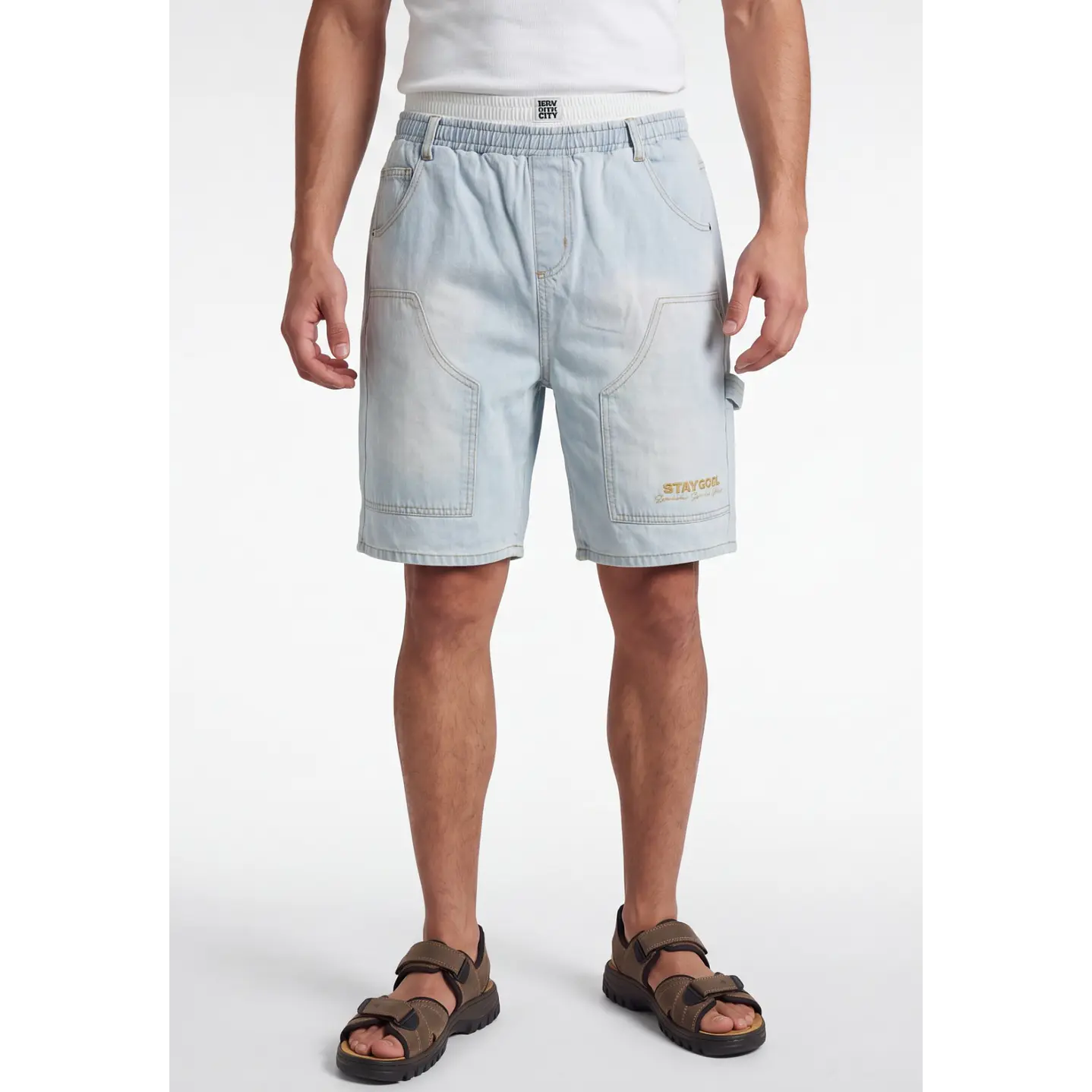 Bermuda Denim Carpintero Hombre Celeste 1