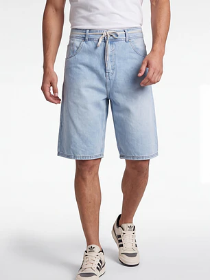 Bermuda Denim Loose Hombre Celeste