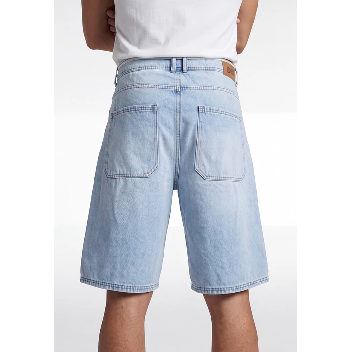 Bermuda Denim Loose Hombre Celeste 2