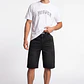 Bermuda Denim Wide Leg Hombre Negro - Miniatura 3