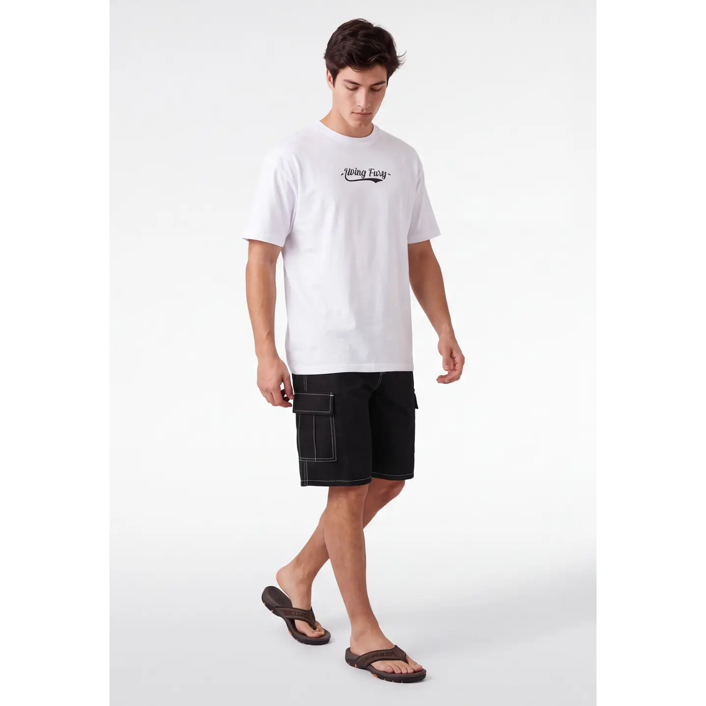 Bermuda Denim Cargo Hombre Negro 3
