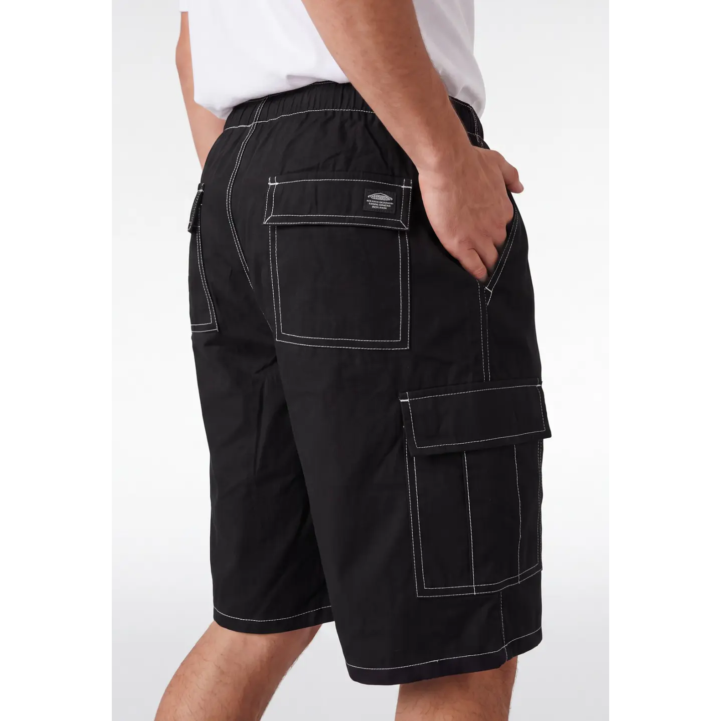 Bermuda Denim Cargo Hombre Negro 4