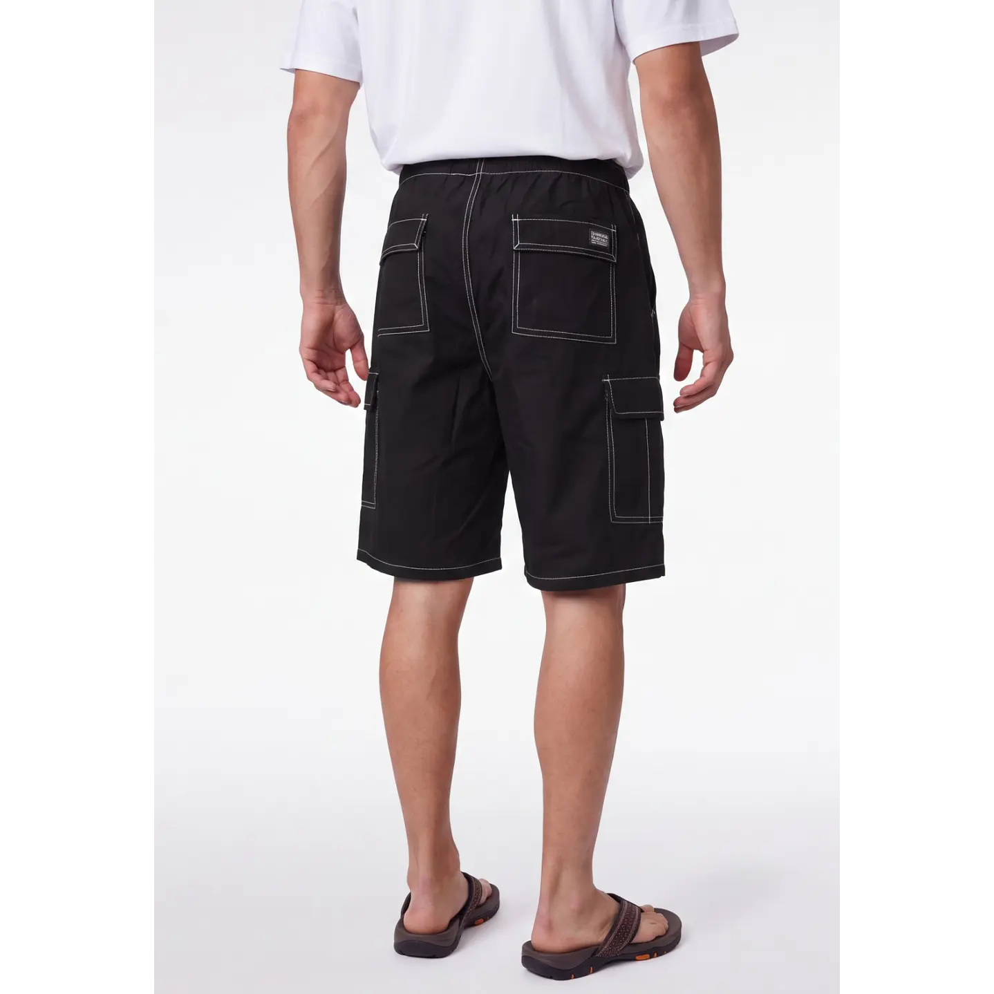 Bermuda Denim Cargo Hombre Negro 2