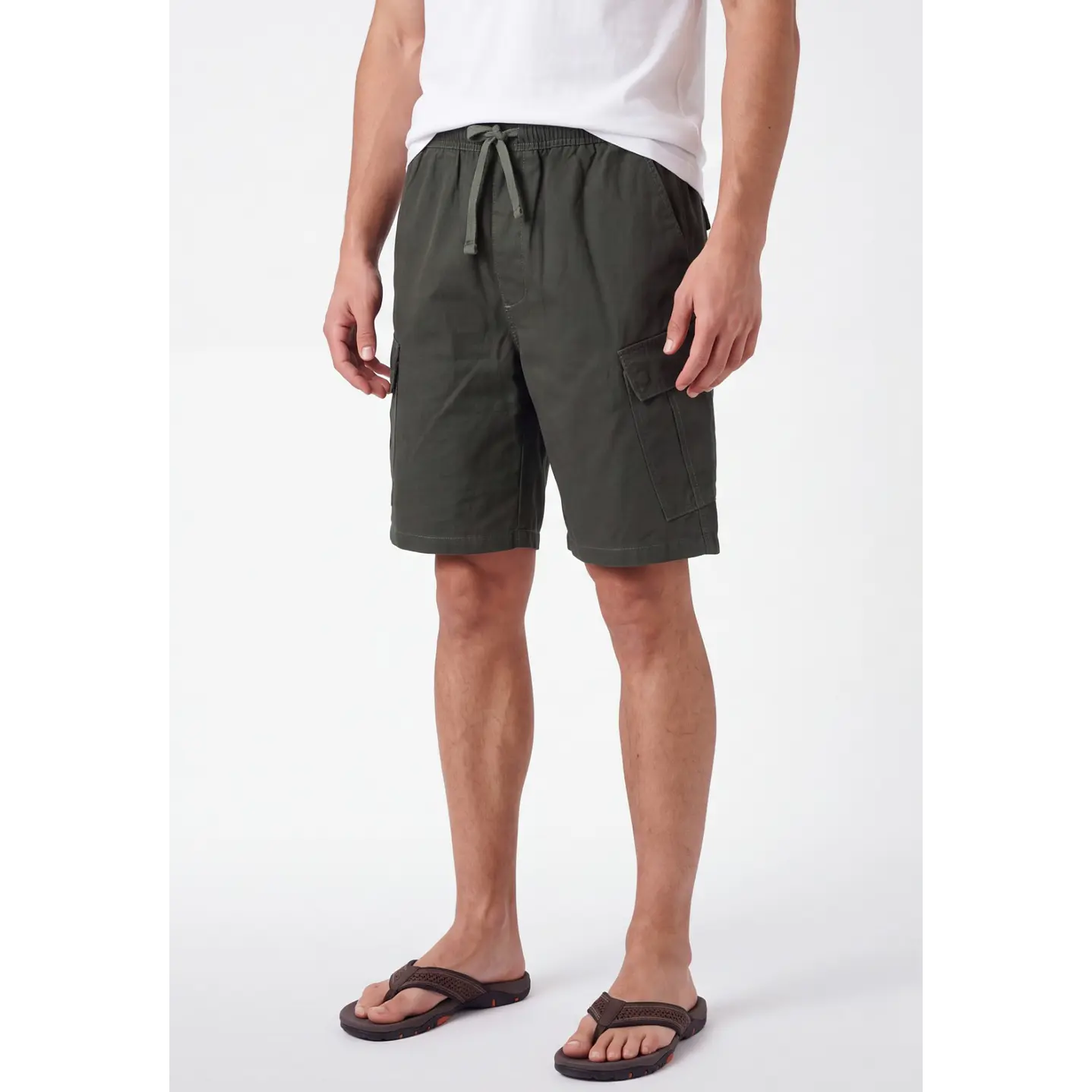 Bermuda Denim Cargo Hombre Verde 1