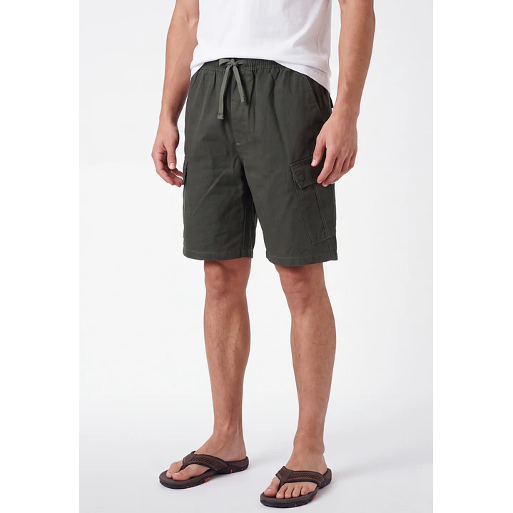 Bermuda Denim Cargo Hombre Verde 1