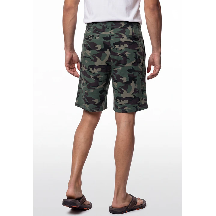 Bermuda Denim Camuflado Hombre Verde 2