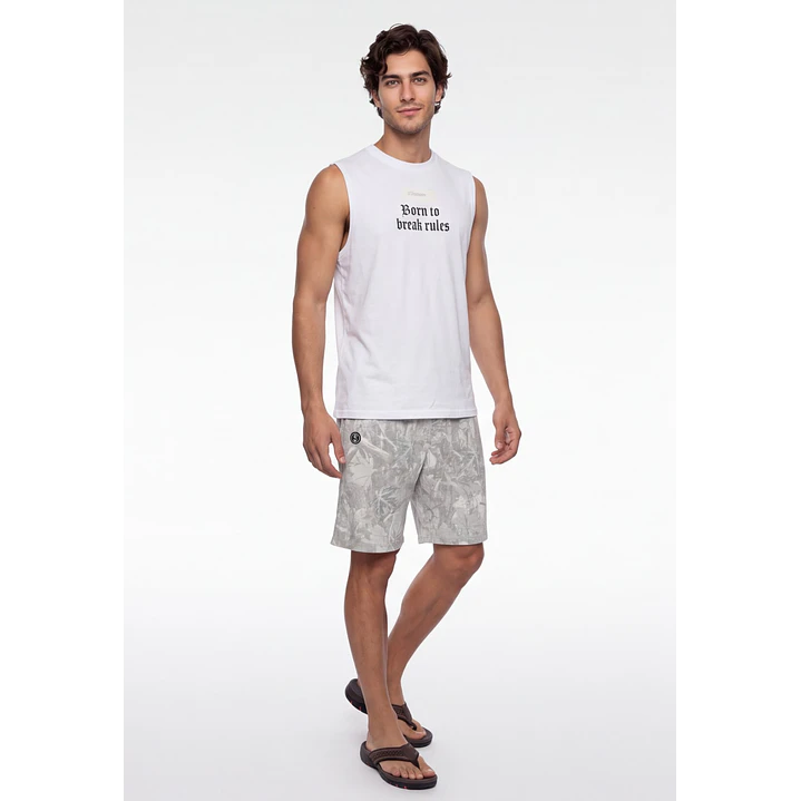 Bermuda Denim Camuflado Hombre Beige 3