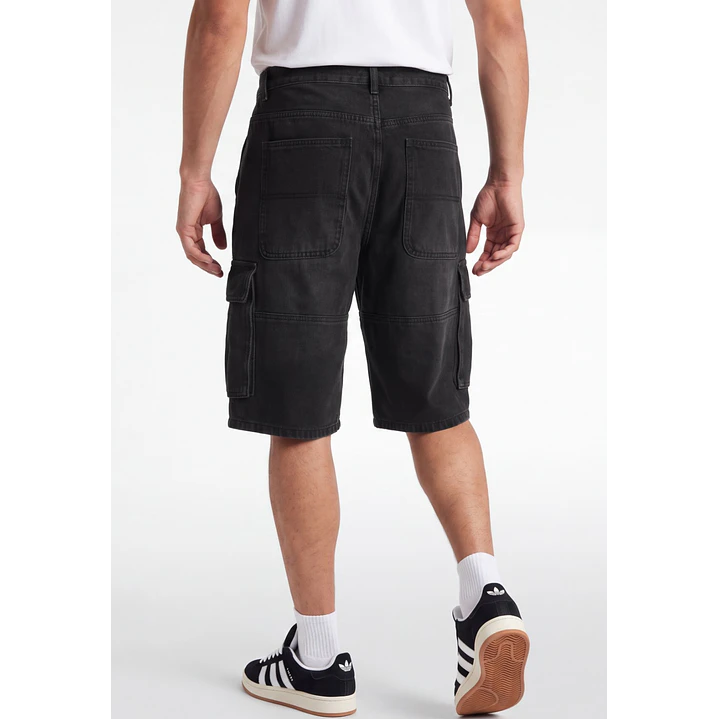 Bermuda Skater Procesado Cargo Hombre Gris 3