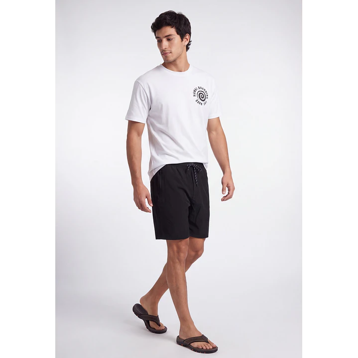 Bermuda Básico Hombre Negro 3