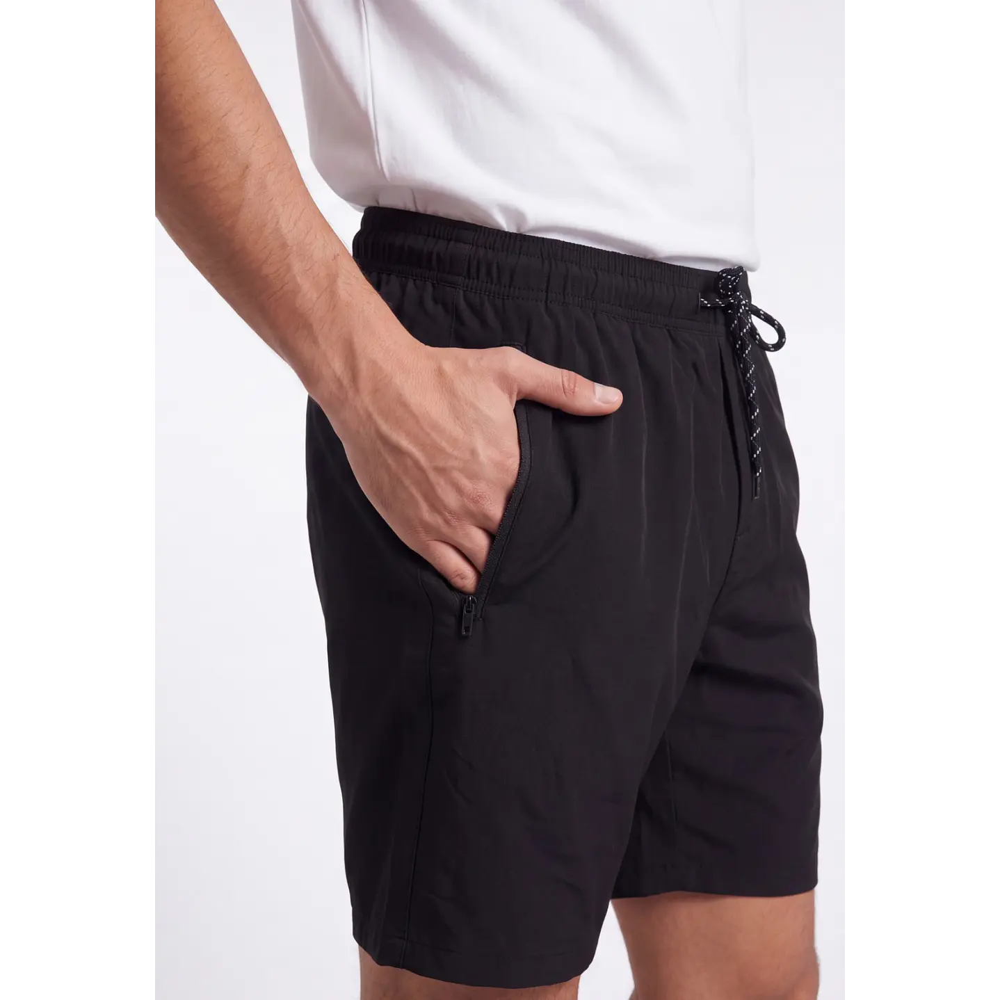 Bermuda Básico Hombre Negro 4