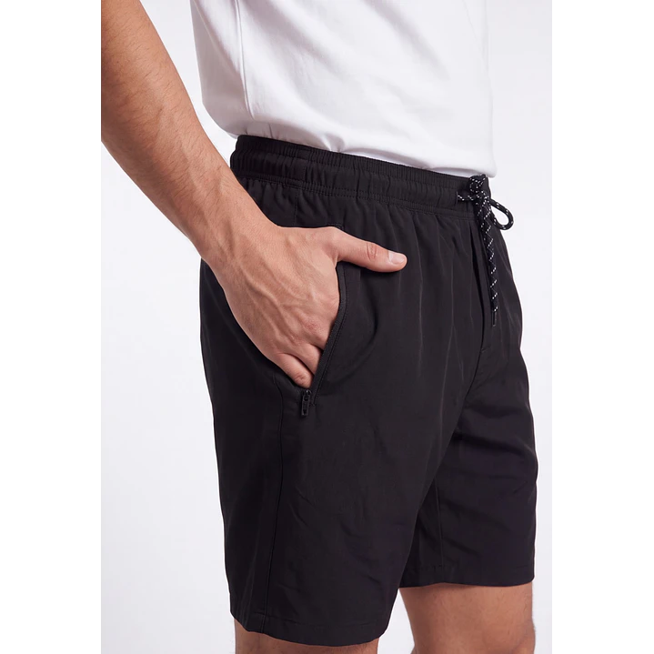 Bermuda Básico Hombre Negro 4