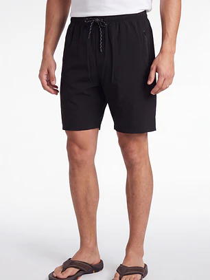 Bermuda Básico Hombre Negro
