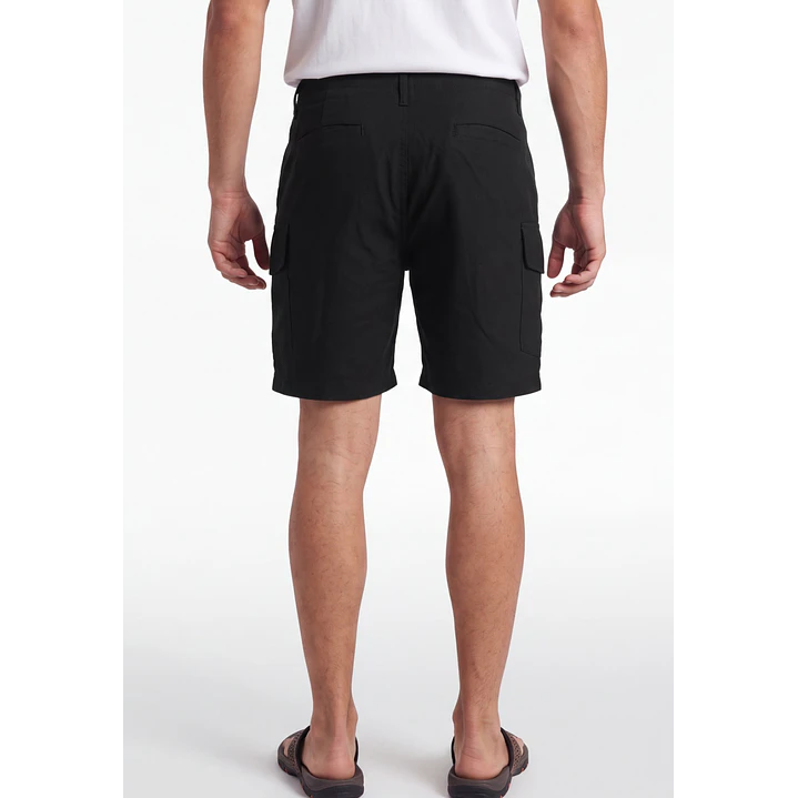 Bermuda Cargo Hombre Negro 2