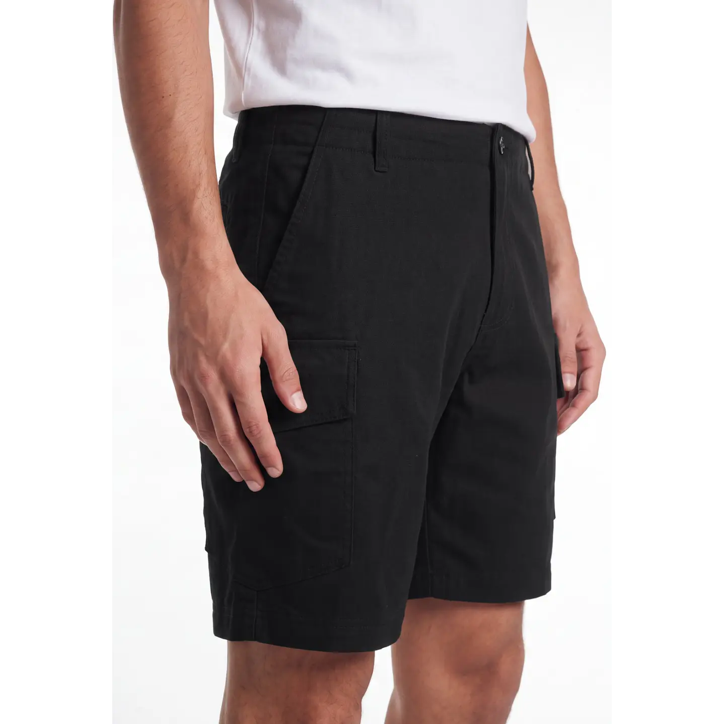 Bermuda Cargo Hombre Negro 4